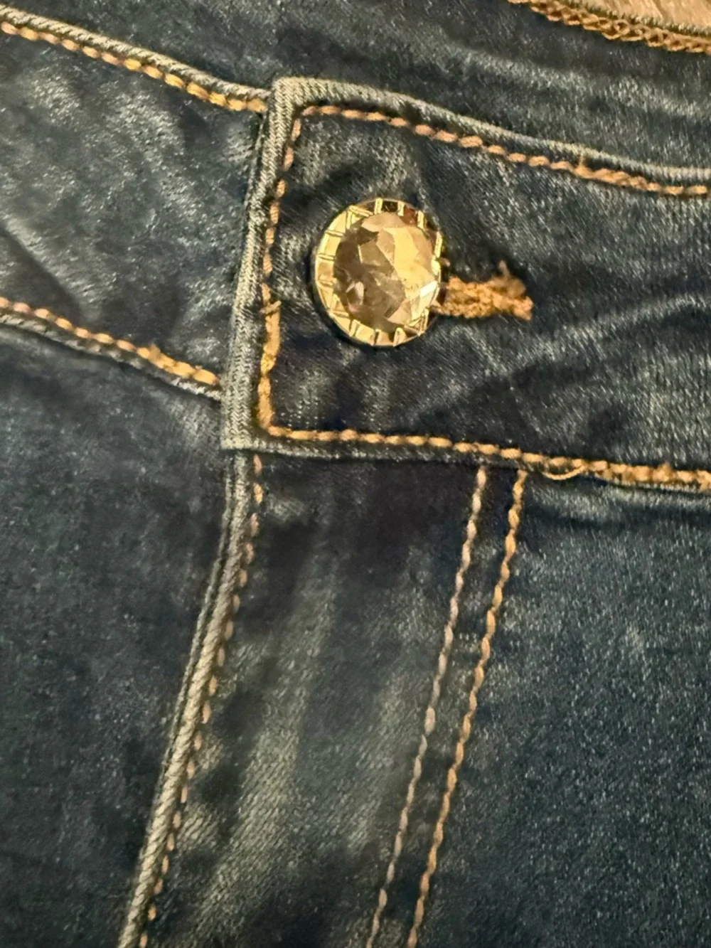 Classic Blue Denim Pencil Skirt - Timeless Women's Style modest nwot med - Picture 3 of 4